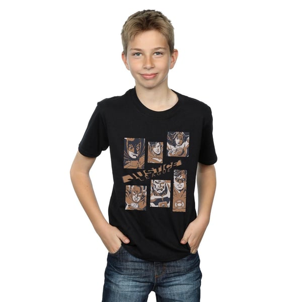 DC Comics Pojkar Justice League Rektanglar T-shirt