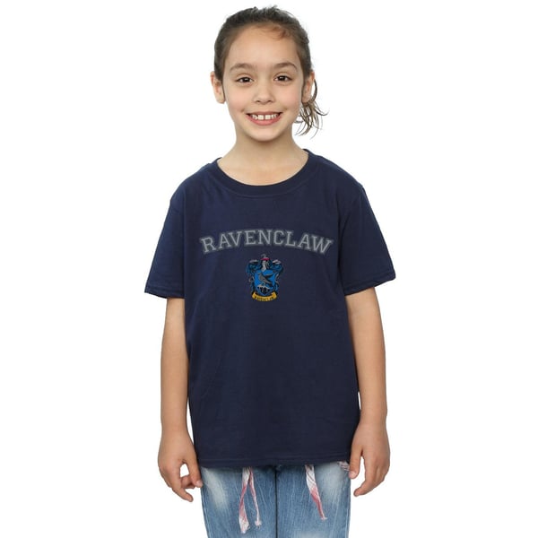 Harry Potter Girls Ravenclaw Crest Cotton T-Shirt