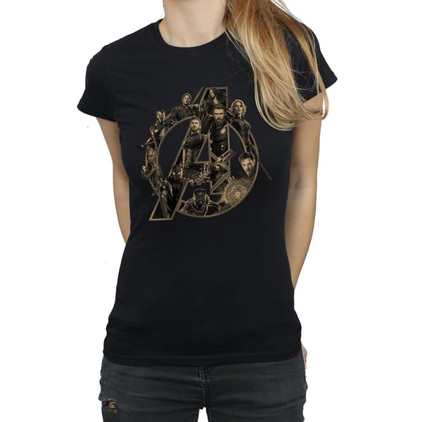 Avengers Infinity War Womens/Ladies Logo Boyfriend T-Shirt