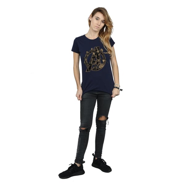 Avengers Infinity War Womens/Ladies Logo Boyfriend T-Shirt