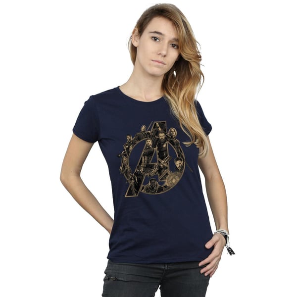 Avengers Infinity War Womens/Ladies Logo Boyfriend T-Shirt