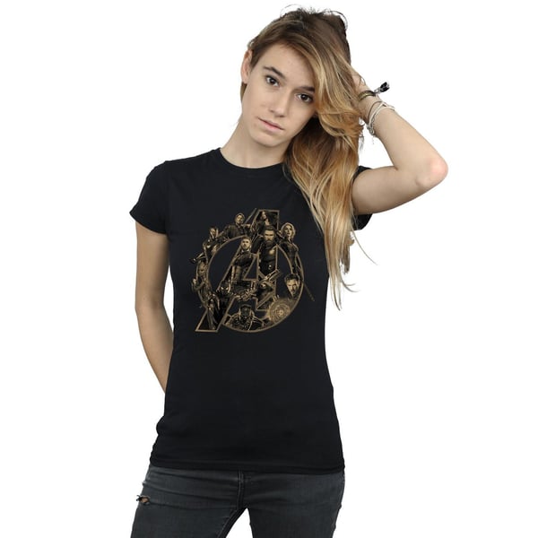 Avengers Infinity War Womens/Ladies Logo Boyfriend T-Shirt