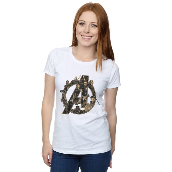 Avengers Infinity War Womens/Ladies Logo Boyfriend T-Shirt