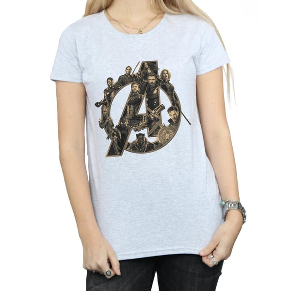 Avengers Infinity War Womens/Ladies Logo Boyfriend T-Shirt