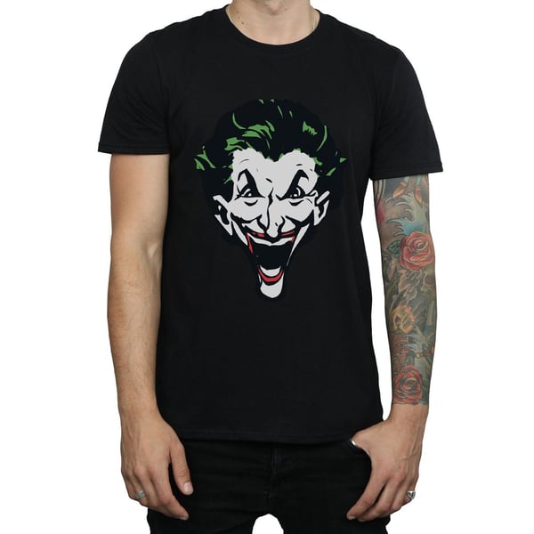 DC Comics Mens The Joker Big Face T-Shirt