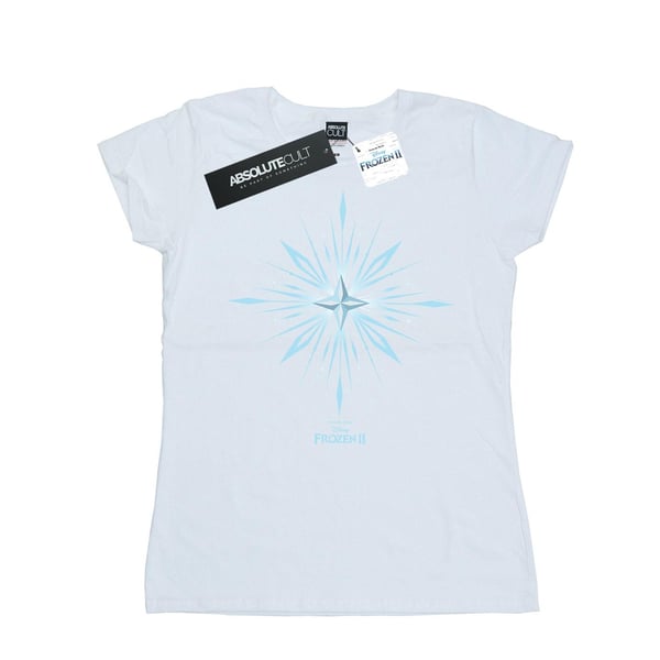 Disney Womens/Ladies Frozen 2 Elsa Signature Snowflake Cotton T-Shirt