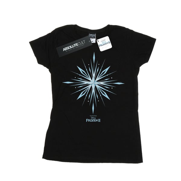 Disney Womens/Ladies Frozen 2 Elsa Signature Snowflake Cotton T-Shirt