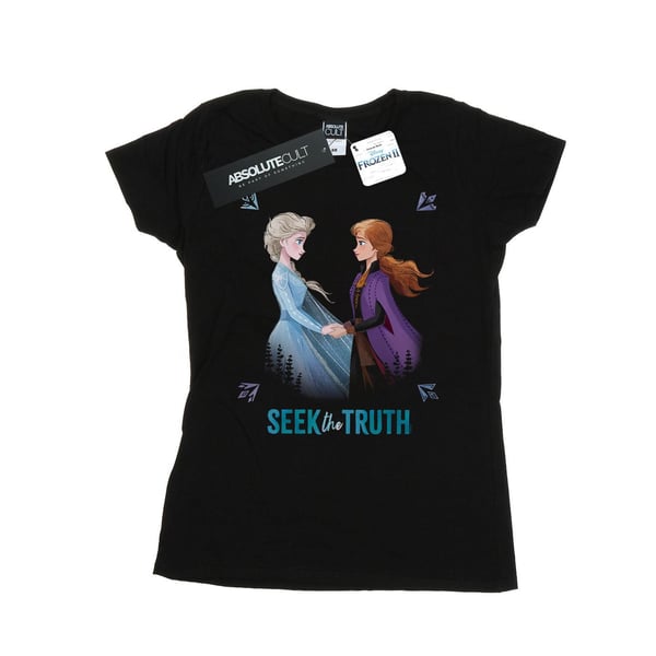 Disney Dam/Dam Frozen 2 Elsa Och Anna Söker Sanningen T-Shirt i Bomull