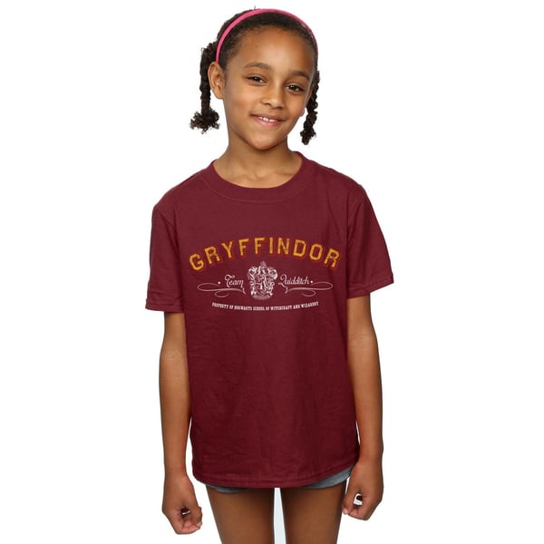 Harry Potter Girls Gryffindor Team Quidditch Cotton T-Shirt