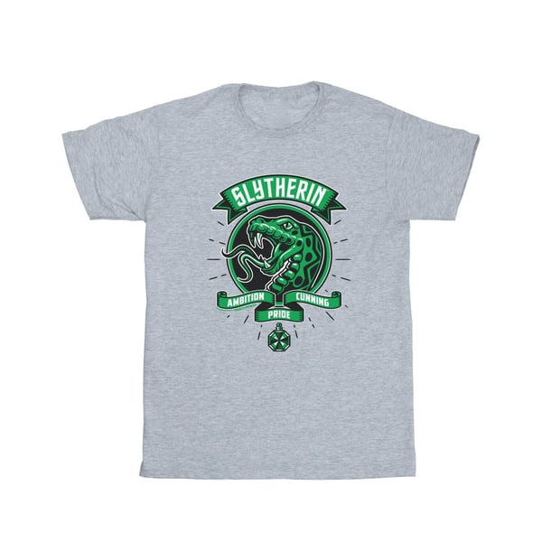 Harry Potter Girls Slytherin Toon Crest Cotton T-Shirt