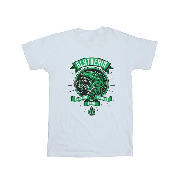 Harry Potter Girls Slytherin Toon Crest Cotton T-Shirt