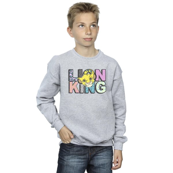 Disney Boys The Lion King Pattern Logo Sweatshirt