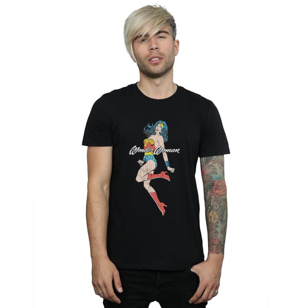 DC Comics Mens Wonder Woman Jump T-Shirt