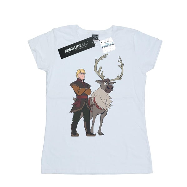 Disney Womens/Ladies Frozen 2 Sven And Kristoff Cotton T-Shirt