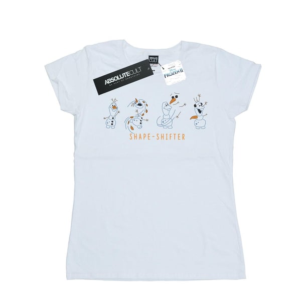 Disney Womens/Ladies Frozen 2 Olaf Shape-Shifter Cotton T-Shirt