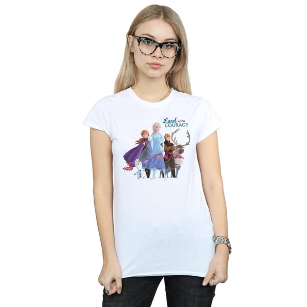 Disney Womens/Ladies Frozen 2 Lead With Courage Cotton T-Shirt
