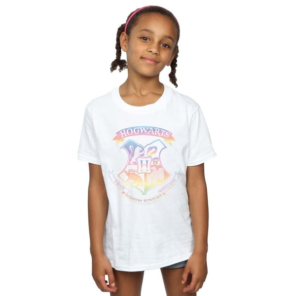 Harry Potter Girls Crest Pastel Cotton T-Shirt