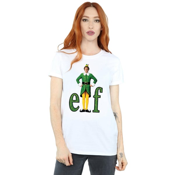 Elf Womens/Ladies Buddy Logo Cotton Boyfriend T-Shirt
