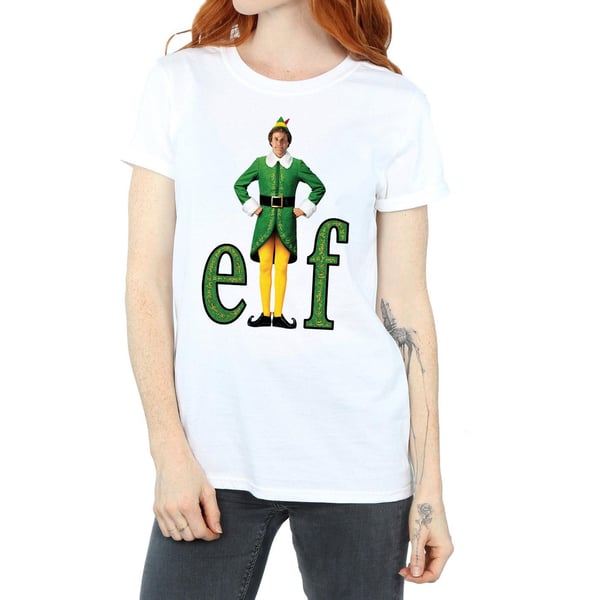Elf Womens/Ladies Buddy Logo Cotton Boyfriend T-Shirt