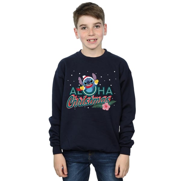 Disney Boys Lilo And Stitch Aloha Christmas Sweatshirt