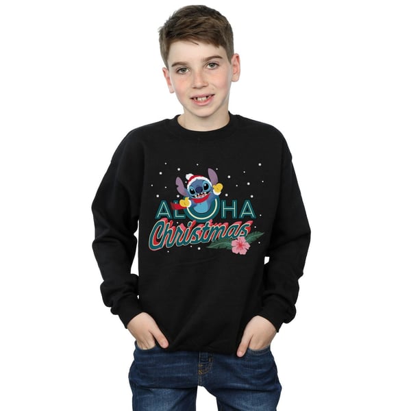 Disney Boys Lilo And Stitch Aloha Christmas Sweatshirt