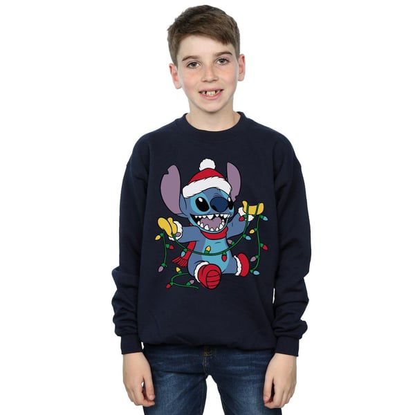 Disney Boys Lilo And Stitch Christmas Lights Sweatshirt