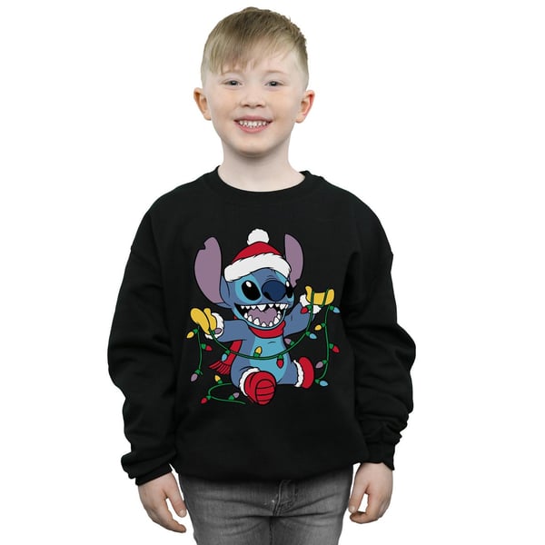 Disney Boys Lilo And Stitch Christmas Lights Sweatshirt
