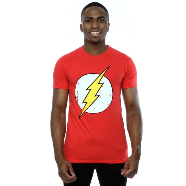 DC Comics Herre Flash Distressed Logo T-shirt