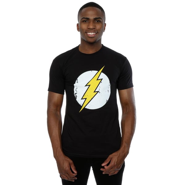 DC Comics Herre Flash Distressed Logo T-shirt