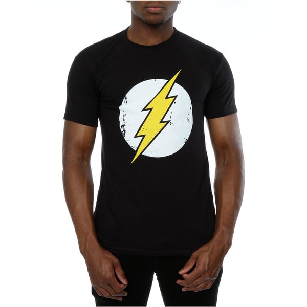 DC Comics Herre Flash Distressed Logo T-shirt