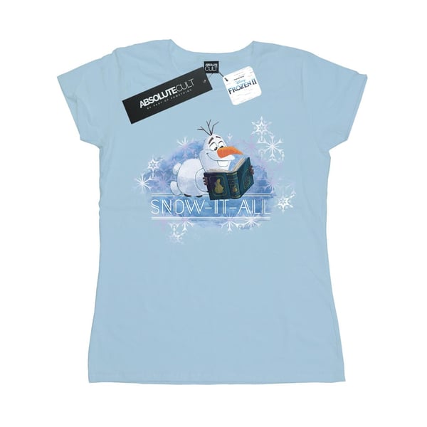 Disney Womens/Ladies Frozen 2 Olaf Snow It All Cotton T-Shirt
