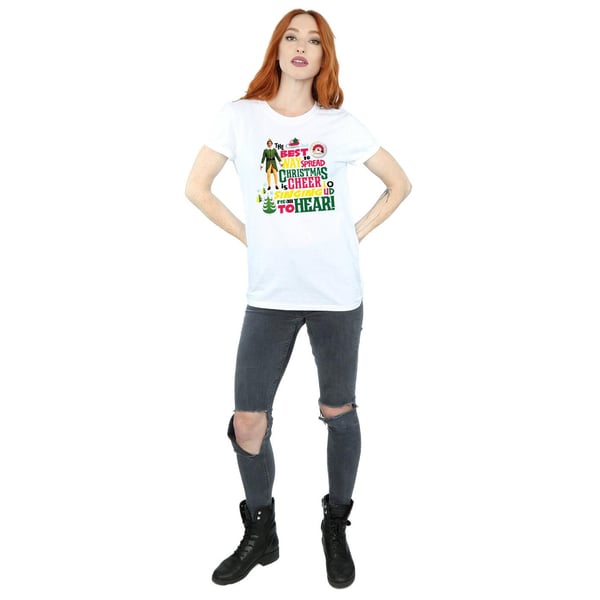 Elf Womens/Ladies Christmas Cheer Cotton Boyfriend T-Shirt