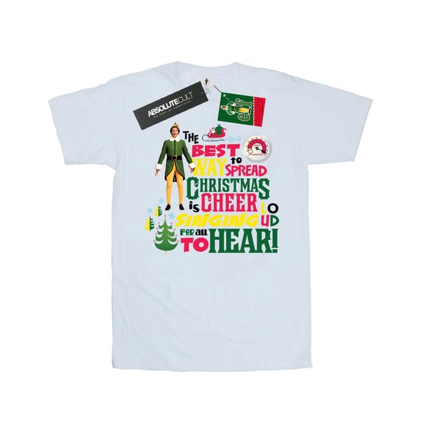 Elf Dam/Dam Julglädje Bomulls Boyfriend T-shirt