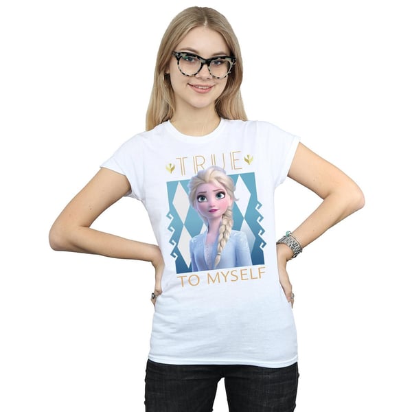 Disney Womens/Ladies Frozen 2 Elsa True To Myself Cotton T-Shirt