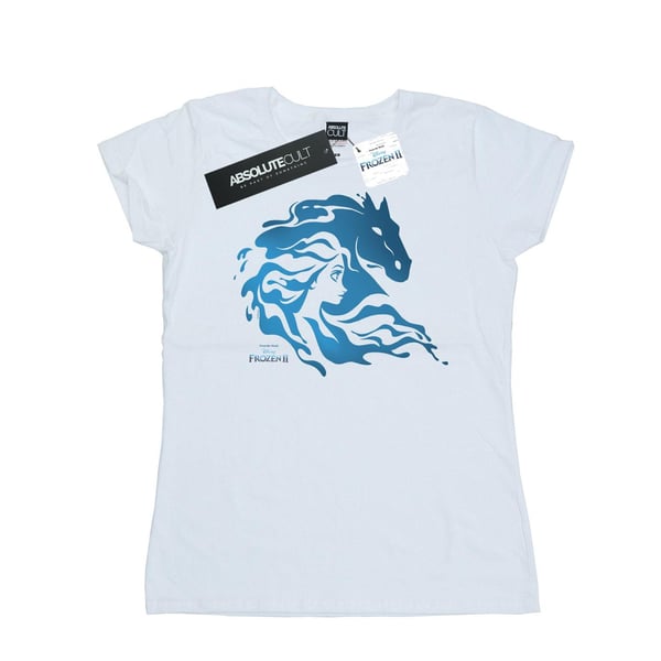 Disney Womens/Ladies Frozen 2 Nokk Silhouette Cotton T-Shirt