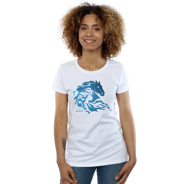 Disney Womens/Ladies Frozen 2 Nokk Silhouette Cotton T-Shirt