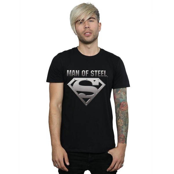 DC Comics Miesten Teräsmies Teräsmies-kilpi T-paita