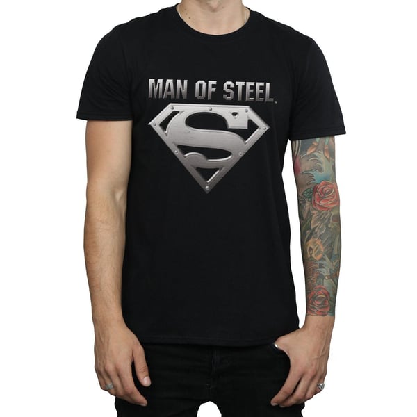DC Comics Miesten Teräsmies Teräsmies-kilpi T-paita