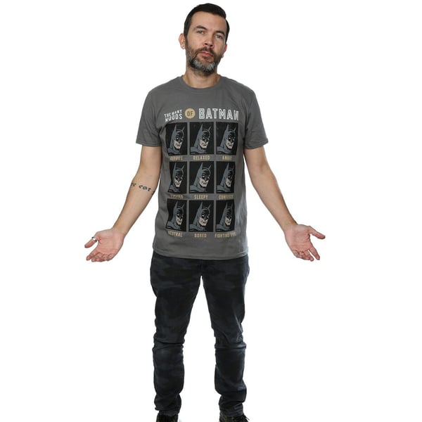DC Comics Mens The Many Moods Of Batman T-Shirt