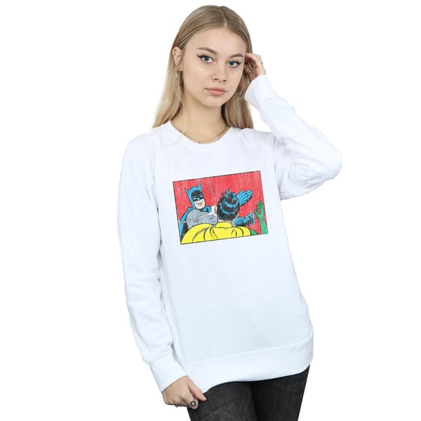 DC Comics Womens/Ladies Batman Robin Slap Sweatshirt