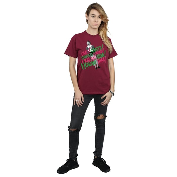 Elf Womens/Ladies Santa´s Coming Cotton Boyfriend T-Shirt