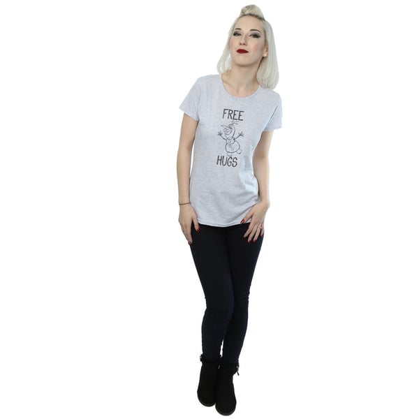 Disney Womens/Ladies Frozen Olaf Free Hugs Cotton T-Shirt