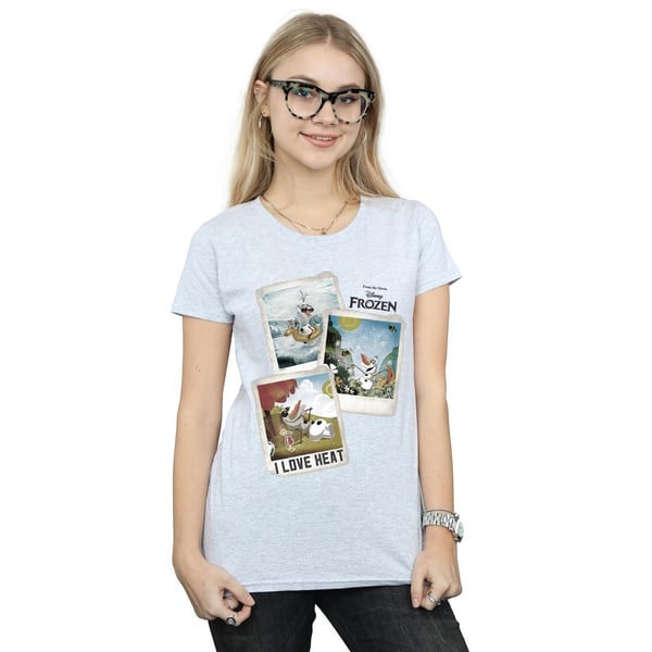 Disney Womens/Ladies Frozen Olaf Polaroid Cotton T-Shirt