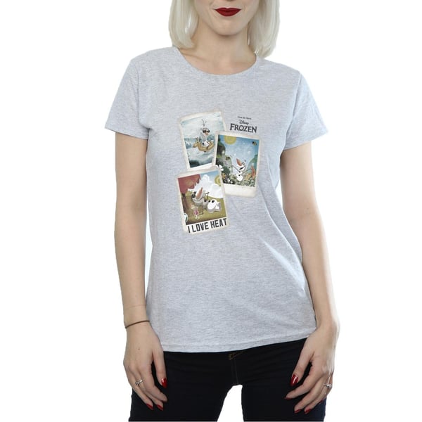 Disney Womens/Ladies Frozen Olaf Polaroid Cotton T-Shirt
