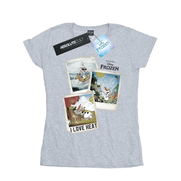 Disney Womens/Ladies Frozen Olaf Polaroid Cotton T-Shirt