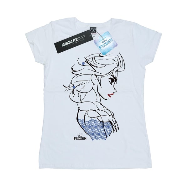 Disney Womens/Ladies Frozen Elsa Sketch Cotton T-Shirt