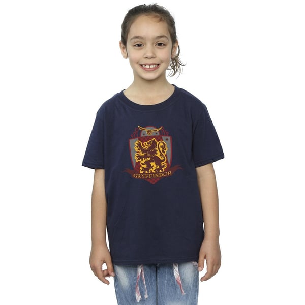 Harry Potter Tyttöjen Gryffindor Rintamerkki Puuvilla T-paita