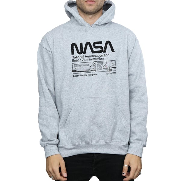 NASA Mens Space Shuttle Hoodie