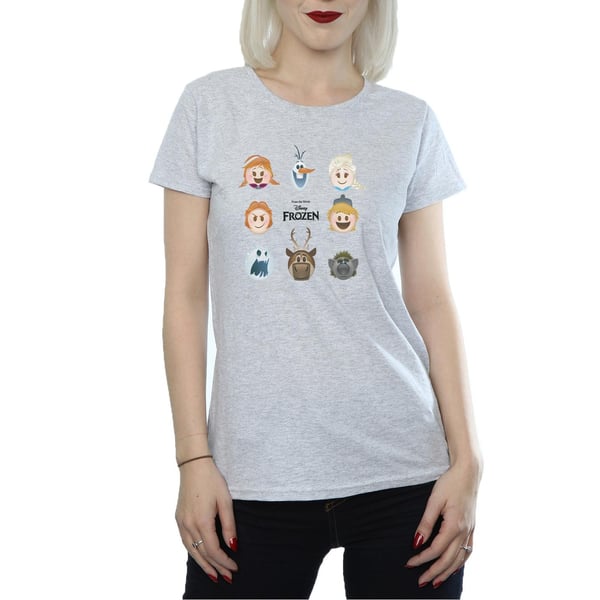 Disney Womens/Ladies Frozen Heads Cotton T-Shirt