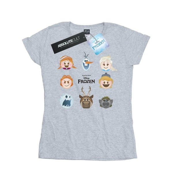 Disney Womens/Ladies Frozen Heads Cotton T-Shirt